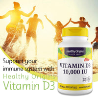 Healthy Origins, Depot Vitamin D3 250mcg (10,000 IU), Depot, 1 Capsule Every 10 Days, 120 Softgels, Highly Dosed, Lab-Tested, Soy Free, Gluten Free, Non GMO