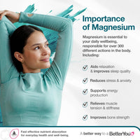 BetterYou Magnesium Body Lotion, Nourishing Blend of Natural Zechstein Transdermal Magnesium and Shea Butter to Soften and Moisturise Skin, Palm-Oil Free, 180ml
