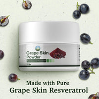 NPOW Resveratrol Supplements, Pure Grape Skin Powders - Antioxidant Supplement, Resveratrol Antioxidant Supplements, Trans Resveratrols Powder, Powder Scoop - 50g