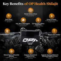 OP Health Himalayan Shilajit Resin – 100% Pure & Natural – 75%+ Fulvic Acid, Gold Grade, Lab Tested – Energy, Immunity, Skin & Bone Support – Ethically Sourced Small Batch – 30g