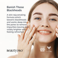 BEAUTYPRO BLACK PEEL Off Charcoal Mask 40ml Tube | Peel Off Face Masks with Activated Charcoal, Gingko Biloba, Tea Tree, & Lemon | Targets Blackheads & Pores |