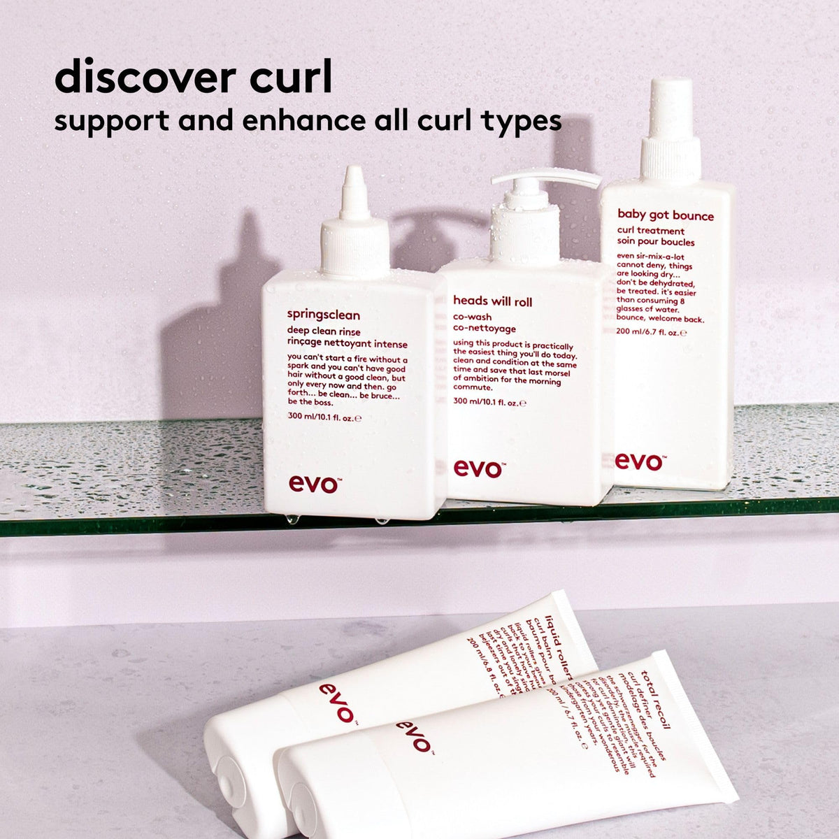 EVO evo Total Recoil Curl Definer - Strong Hold Defining Cream - Enhances Natural Curl Pattern & Reduces Frizz - Humidity Control - Travel Size, 30ml / 1.01fl.oz