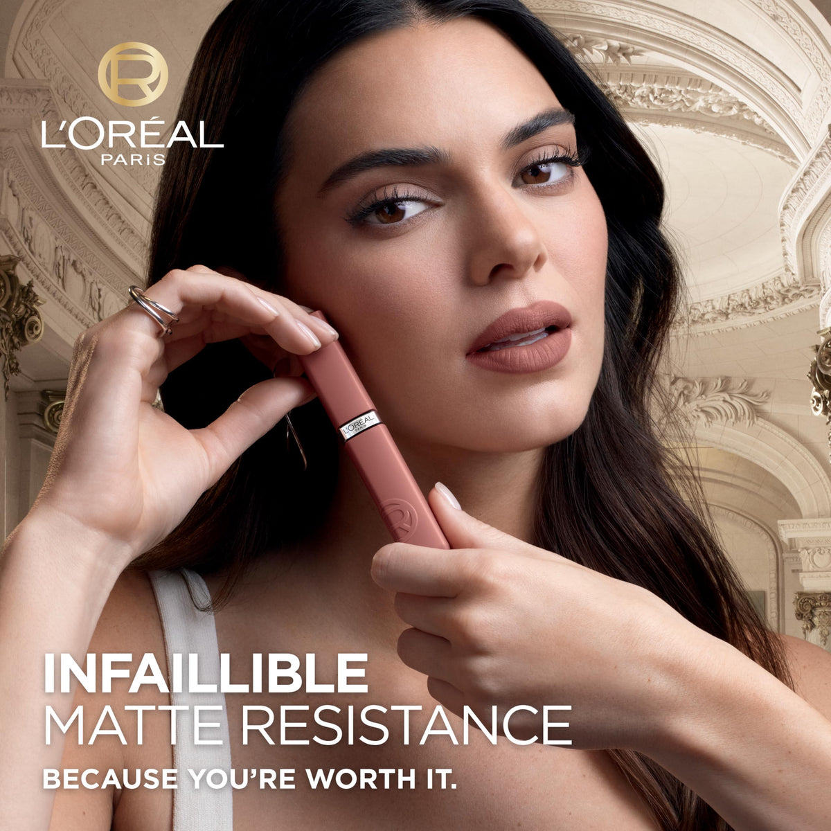 L'Oreal Paris Liquid Lipstick, Infallible Matte Resistance, Ultra-lightweight long wear formula, Transfer Resistant and Smudge Proof, Shade: 601 Worth It, 5ml
