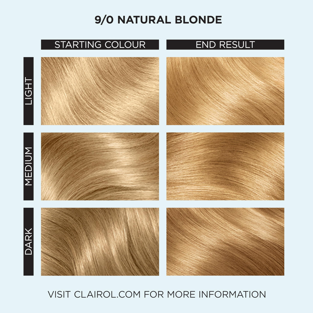 Clairol Colour Studio Permanent Colour Cream | Hair Dye | Long-lasting Rich Tones | 100% Grey Coverage | Dermatologically Tested Vegan Formula | Hair Colouring Kit | Natural Blonde 9/0 I 50ml