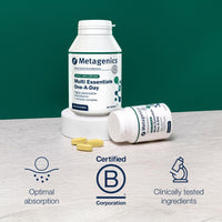 Metagenics Multi Essentials One A Day Multivitamin - 26 Vitamins & Minerals - Vegetarian and Vegan - 60 Tablets