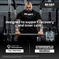 Beast Pharm | Ashwagandha High Strength 6000mg (3 Months Supply) KSM-66 90 Capsules | Stress Relief Support