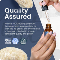 Kiihtu Lion's Mane Liquid Extract Tincture - 50ml | High Strength 2000mg Per Serving, Premium Mushroom Tincture Drops | Highest Bioavailability & Absorbency Supplement | UK