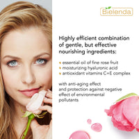 Bielenda Rose Care - Gently But Effectively Cleanses And Refreshes The Skin, Instantly Removes Make Up - Tones, Soothes, Provides Skin Softness And Comfort - Rose Care Micelar Water - 500 ml