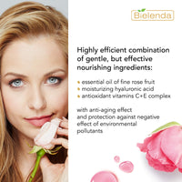 Bielenda Rose Care - Gently But Effectively Cleanses And Refreshes The Skin, Instantly Removes Make Up - Tones, Soothes, Provides Skin Softness And Comfort - Rose Care Micelar Water - 500 ml