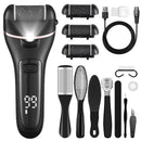 Bemece Electric Foot File Callus Remover, Professional Rechargeable Waterproof Pedicure Kit with 10 in 1 Foot Files Pedicure Tools Set for Cracked Heels Calluses and Dead Skin…（Gifting Recommendation）