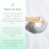 WildMint Bright Eyes Cream with Hyaluronic Acid | Brightening & Firming Eye Cream for Sensitive, Dry, Mature Skin | Reduces Dark Circles & Puffiness | UK Made Vegan & Cruelty-Free Skincare | 30ml