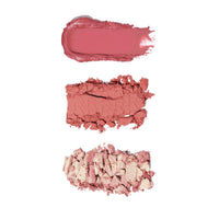 Revolution Skincare London Revolution, Blush Icon Palette, Cream & Pressed Powder Blusher, Highly Pigmented, Face Palette, Vegan & Cruelty-Free, 3 Shades, Aura Points Rose