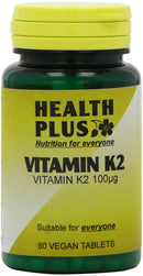 Health Plus Vitamin K2 100µg Joint and Bone Health Supplement - 60 Tablets