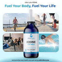 Ultra Lyte Iodine 255MCG – 59ml Iodine Supplement from Potassium Iodide – Optimal Thyroid Function, Hormone Production – Dietary Supplement for Cognitive Function, Normal Energy Levels