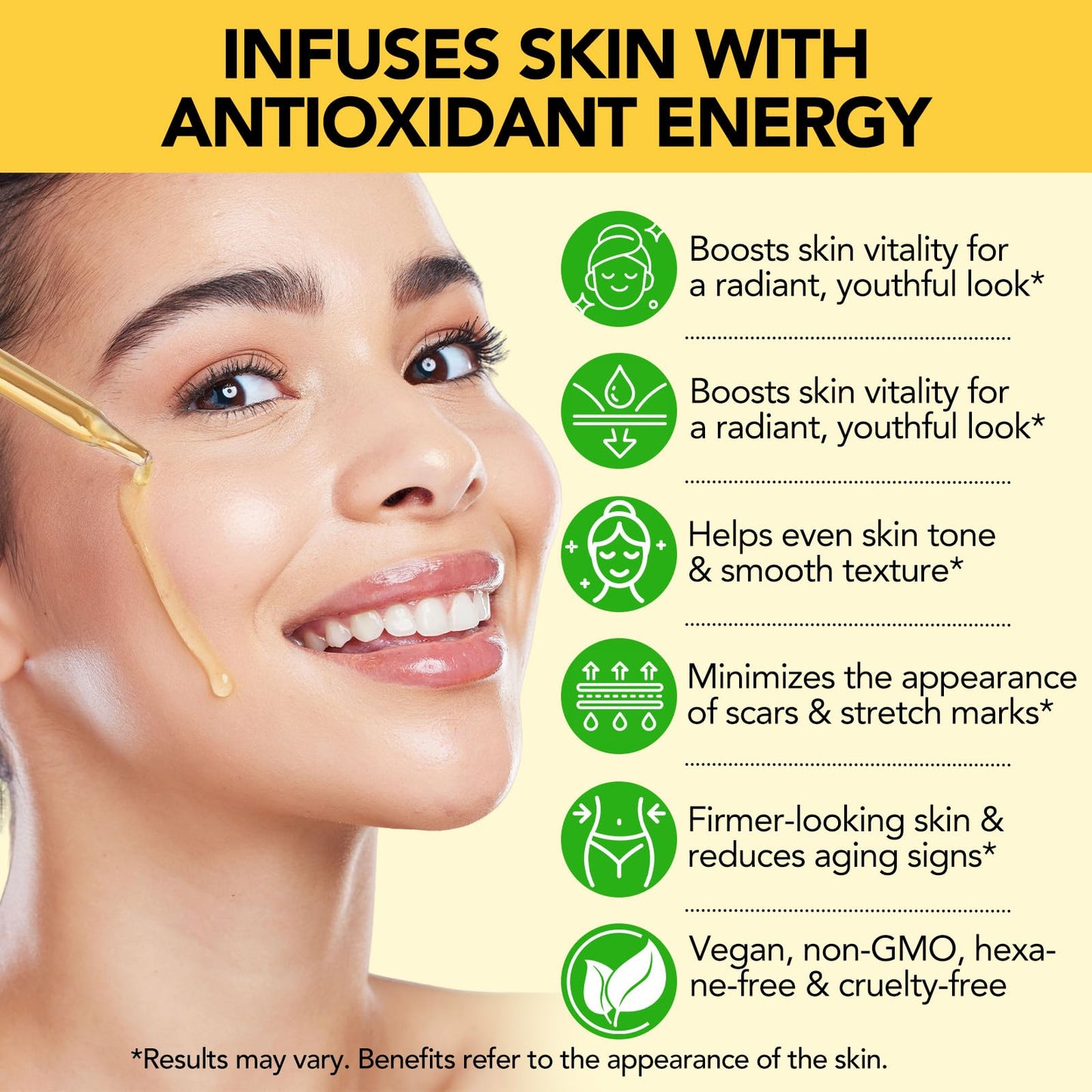 LEISGOTO Vitamin E Oil, 100% Pure Natural Plant Extracts Vitamin E Oil for Skin, Face, Reduces Scars & Stretch Marks, Smooths Fine Lines & Wrinkles, Firms & Boosts Skin Elasticity - 60ml Body Oil (Pack of 1)