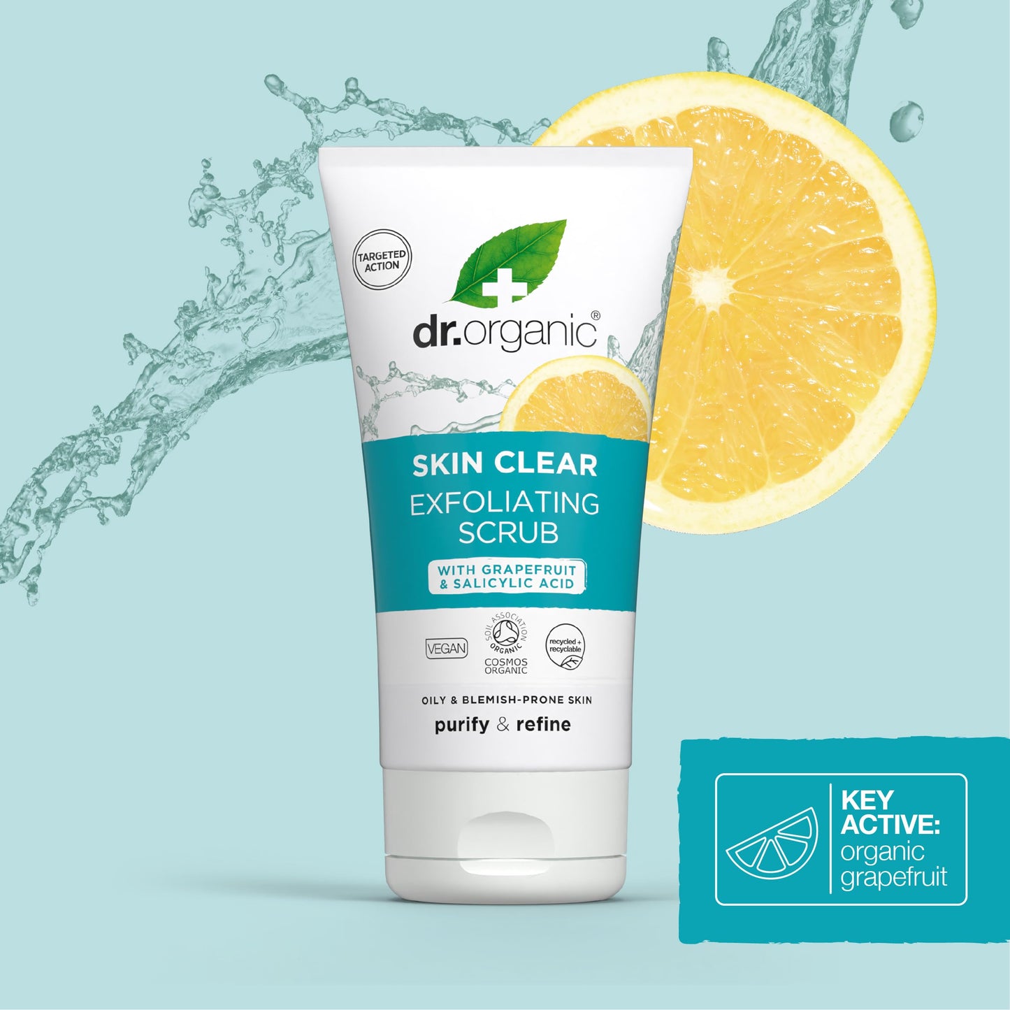 Dr. Organic Dr Organic Skin Clear Exfoliating Scrub 150ml