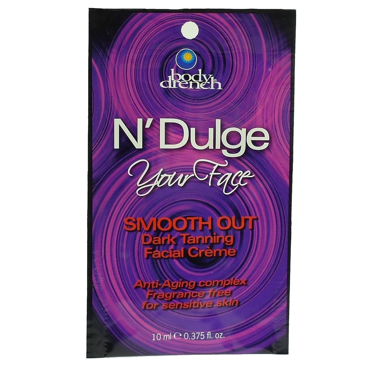 Body Drench N'Dulge Your Face Smooth Out Dark Tanning Facial Creme Sachet 10ml