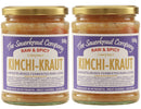 The Sauerkraut Co. Kimchi Kraut (2x500g) Spicy & Delicious, Packed Full of Pro-Gut Living Bacteria (Unpasteurised), Vital Vitamins & Minerals