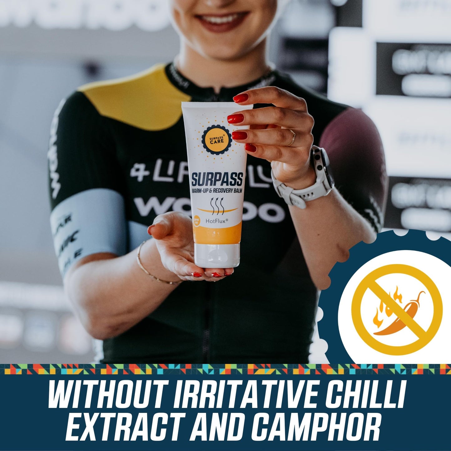 SURPASS Pre-Workout Warm-Up Balm for Athletes | Irritation-Free Ultra Strength Pre-sport Muscle Rub | Joint & Muscle Soothing Relief Recovery Therapy | Post-workout Muscle Relaxer (200ml)