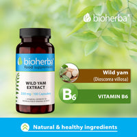 Wild Yam 330 mg – 100 Capsules | Traditional Herbal Supplement for Women’s Wellness and Monthly Balance by BIOHERBA