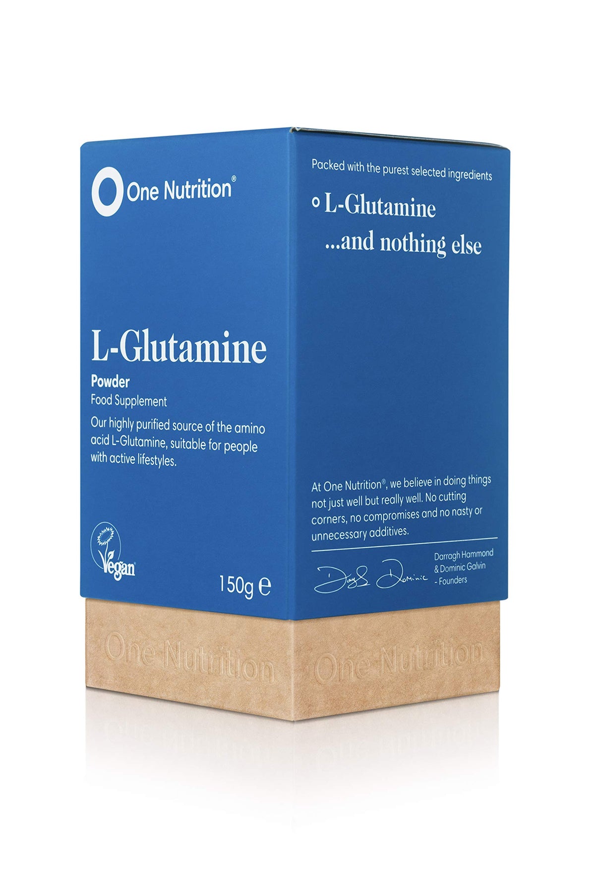 One Nutrition L-Glutamine - Highly Purified Amino Acid - No Fillers - No Binders - SportsNutrition Supplement - 150g Powder