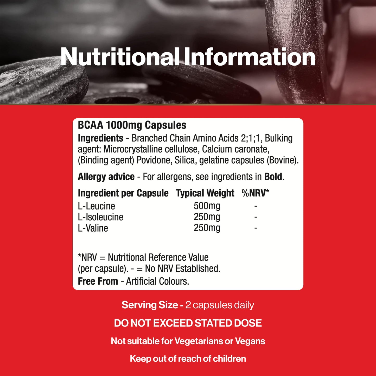 Supplements Direct - Amino BCAA Capsules - 1000mg - 120 Capsules - Amino Energy - BCAA Tablet - Boosts Muscle Growth, Recovery & Repair - Muscle Fuel - Workout Supplements - BCAA Amino Acids