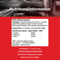 Supplements Direct - Amino BCAA Capsules - 1000mg - 120 Capsules - Amino Energy - BCAA Tablet - Boosts Muscle Growth, Recovery & Repair - Muscle Fuel - Workout Supplements - BCAA Amino Acids