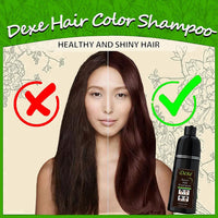 Amzsea Instant hair shampoo, hair dye shampoo for men and women - 100% grey coverage - quick and easy - lasts 30 days 3 in 1 black hair dye (Bottled Brown)