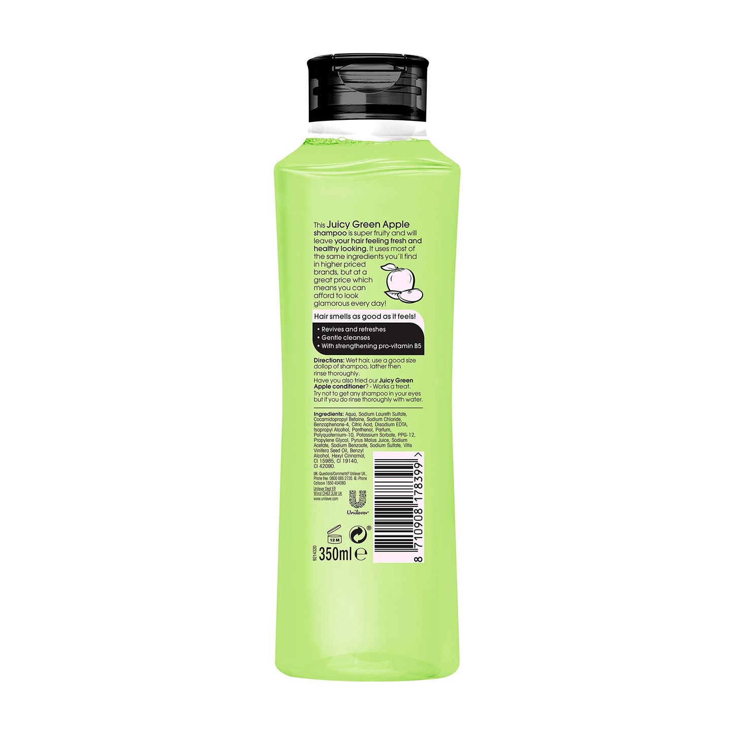 Alberto Balsam Juicy Green Apple fresh and fruity fragrance Refreshing Shampoo gentle cleansing hair care for all the family 350 ml