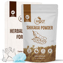 Holy Earth Shikakai Powder 100g – 100% Pure & Organic Hair Cleanser | Natural Softening & Strengthening | Vegan, Non-GMO | Free Gloves & Shower Cap