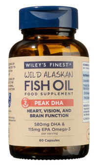 Wiley's Finest Peak DHA Omega-3 Softgels, 60 Softgels (30 Servings)