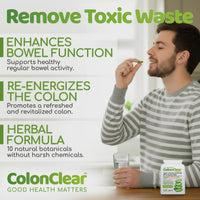 Kula Nutrition ColonClear – Colon Cleanse Detox - Natural Laxative and Stool Softener for Constipation Relief for Adults – Everyday Herbal Formula with Aloe Vera and Fibre for Regular Bowel Movements - 100 Capsules
