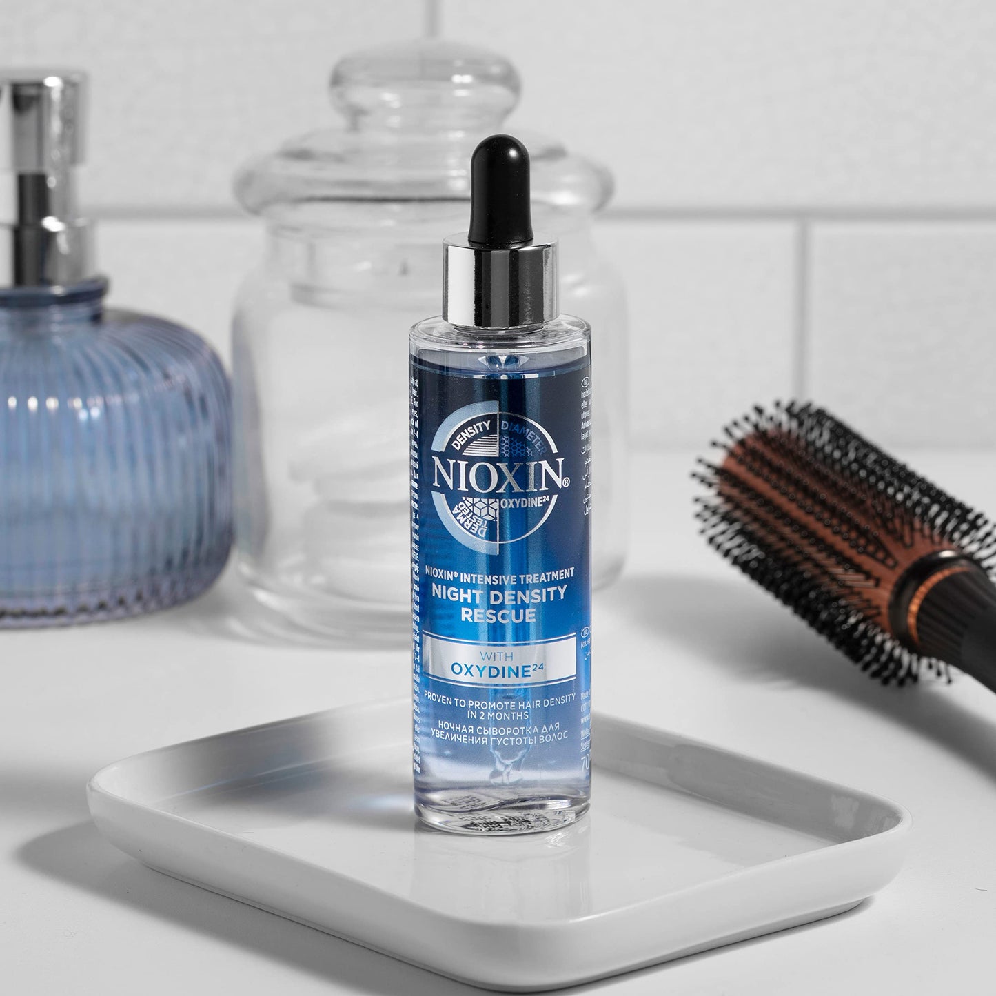 Nioxin Night Density Rescue Overnight Leave-in Hair Treatment, Antioxidant Hair Serum for Hair Density and Hair Thickness, Hair Thickening Treatment for Thinning Hair 70ml