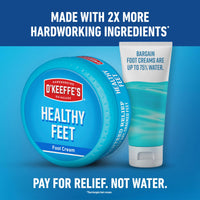 O'Keeffe's Healthy Feet Jar 91g, Twin Pack - Foot Cream for Very Dry Skin, Cracked Heels and Feet | Instantly Boosts Moisture Levels, Creates a Protective Layer & Prevents Moisture Loss