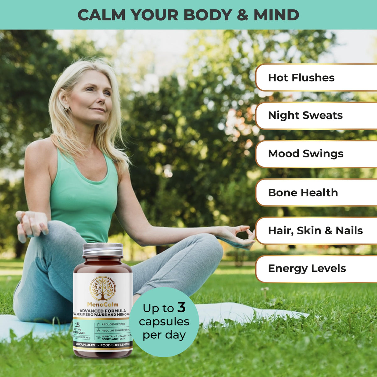 MenoCalm - Perimenopause and Menopause Supplement
