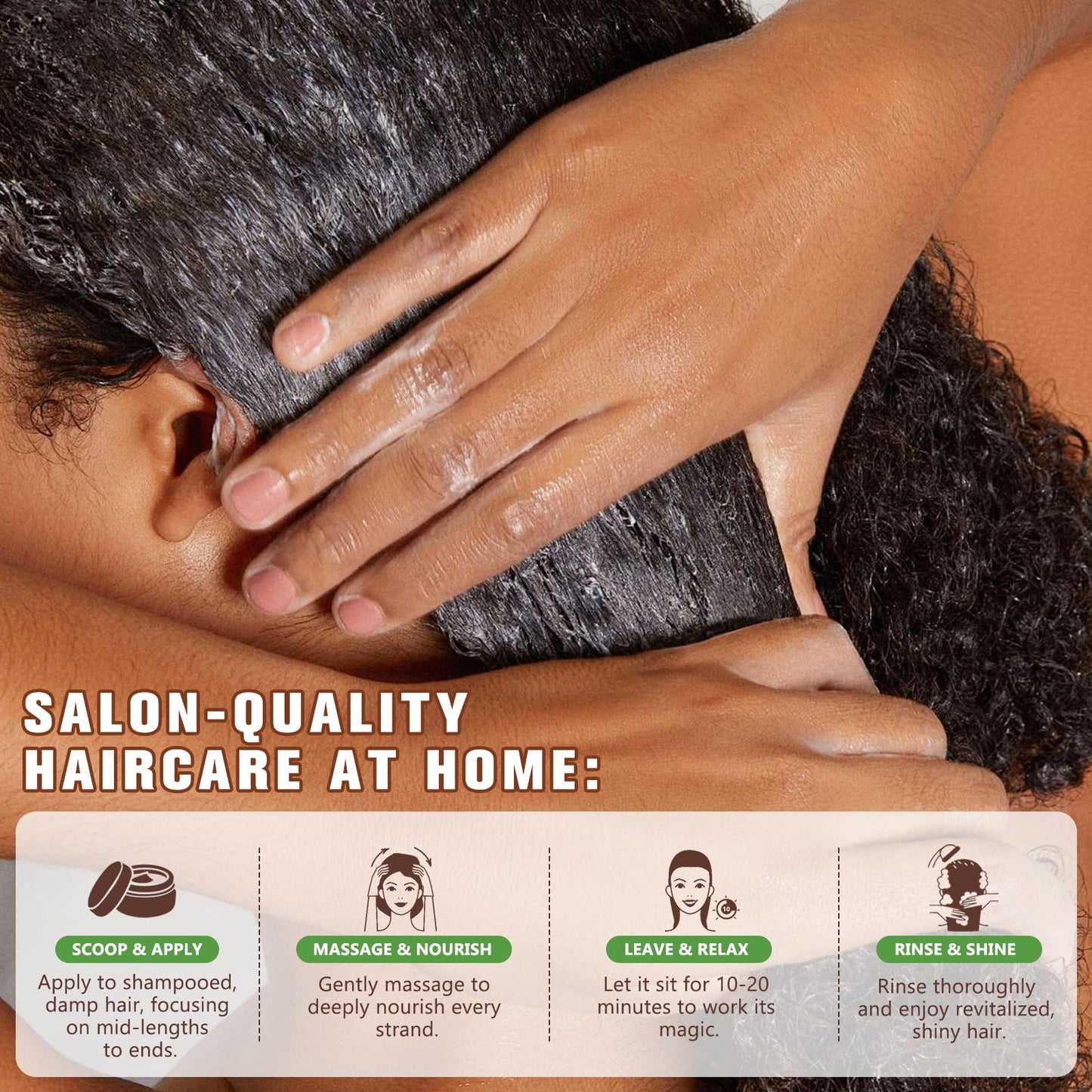 GMOLARSUSCO Collagen Hair Mask, Collagen Hair Treatment Deep Repair Conditioning with Biotin, Argan Oil Hair Conditioner Essence for Dry Damaged Hair for All Hair Types