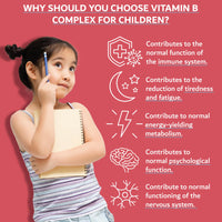 Vitamin B Complex for Children 30ml | 9 B-Vitamins Supplement from Birth 0-11 Years | Newborn Baby Kids Sugar Free UK Made Vegetarian Liquid | 1 Drop Daily