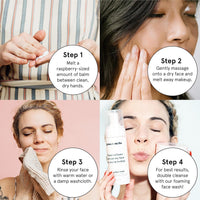 grace & stella Makeup Melt Cleansing Balm - Vegan - Makeup Cleansing Balm - Makeup Remover Balm (125 ml) by grace and stella