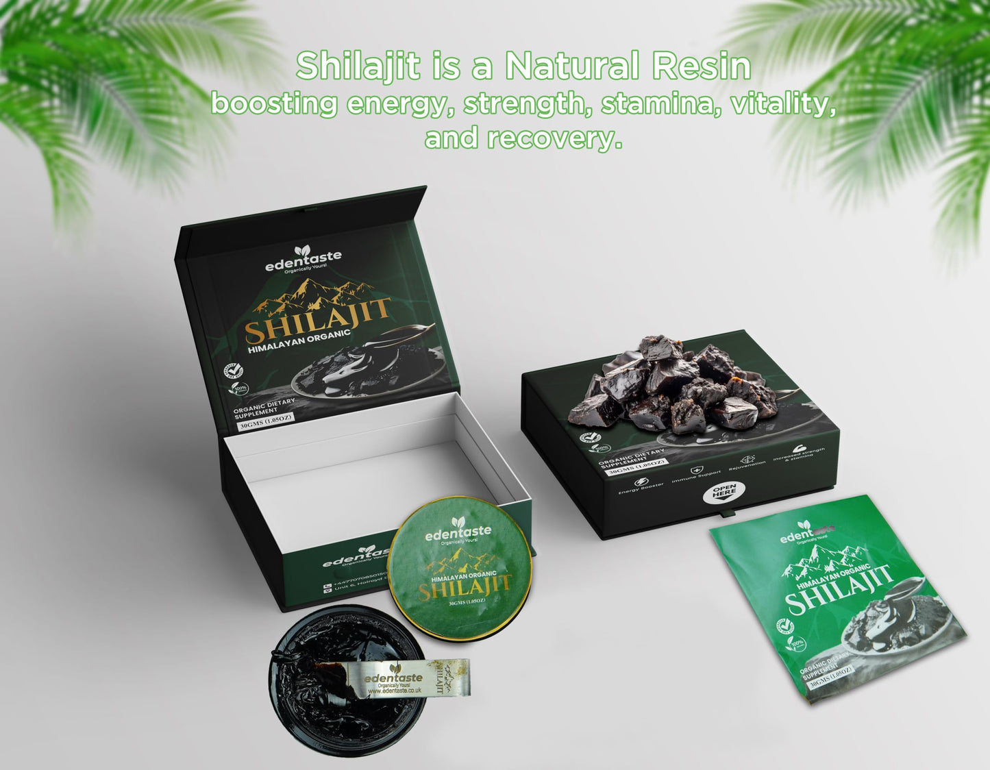 Edentaste Organic Himalayan Shilajit, Dietary Supplement, 30g