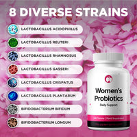 Natural Foundation Probiotics for Women 240 Tablets Supports Immune System, Digestive & Vaginal Health Made in The UK 3 Billion CFU Probiotic Supplement for Women (240, Women's Probiotics)