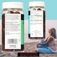 Ashwagandha Gummies 3000Mg & B6 2.8MG High-Strength Botanical Extract I Natural Apple Flavor I Stress Reduction, Supporting Psychological Function&Sleep.One-Month Supply by Aclla Nutrition.