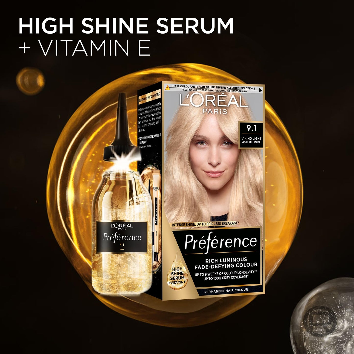 L'Oreal Paris Preference Hair Dye, Luminous Permanent Rich Hair Colour, Long Lasting Brilliance, Achieve Radiant, Salon-Inspired Results, Shade: 74, Dublin