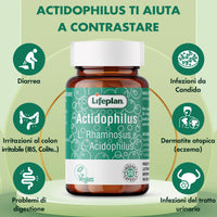 LIFEPLAN Lifeplan Acidophilus and Rhamnosus Vegicap 50 Capsules
