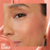 Maybelline New York, SUNKISSER, Multi-Purpose Illuminating Liquid Blush, Blush, Highlighter and Bronzer, Healthy Glow, Tanned Complexion, Glowy Makeup, Shade: Sol Search - 4.7 ml