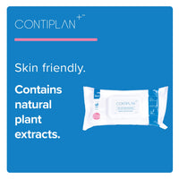 CONTIPLAN Incontinence Cleansing Cloths with Barrier Cream - All in One Cleansing Wipes Cleanses, Soothes and Moisturises - Pack of 25 Cloths