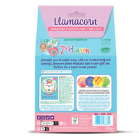 7th Heaven Llamacorn Bath Set (Contains 2 Biodegradable Printed Sheet Masks & 4 Bath Fizzers for Kids). Soothing Kids Face Masks Age 12+, Fun Bath Bomb Set - Genuine 7th Heaven Face Masks Skincare
