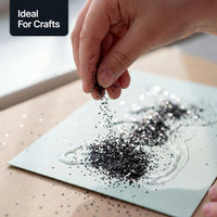 Hemway Ultra Sparkle Glitter Black 100g Ultrafine | Glitter for Arts & Craft, Makeup, Nail Art, Crafting, Card Making, Sparkle Decoration