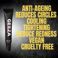 Geeza Men's Eye Cream Reduce Dark Circles and Puffiness, Advanced Formula Male Eye Bag Removal, Designed to Improve Elasticity, Nourish the Under Eyes 15ml