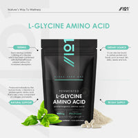 ALPHA01 Fermented L Glycine 1500mg with BioPerine® – 180 Vegan Capsules – High Strength L Glycine Amino Acid Supplement – Resealable and Recyclable Pouch by Alpha01