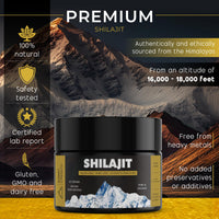 Summit Strength Shilajit Resin 50g, Authentic Himalayan Gold Grade, 100% Pure & Organic, 80% Fulvic Acid, 85+ Minerals & Ayurvedic Herbs, Supports Energy & Immune System, 500mg Per Serving